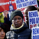 Immigration advocates rally in New York on Tuesday, Nov. 21, 2017, to protest the decision from the Department of Homeland Security to terminate Temporary Protected Status for people from Haiti. (Mark Lennihan/AP Images)